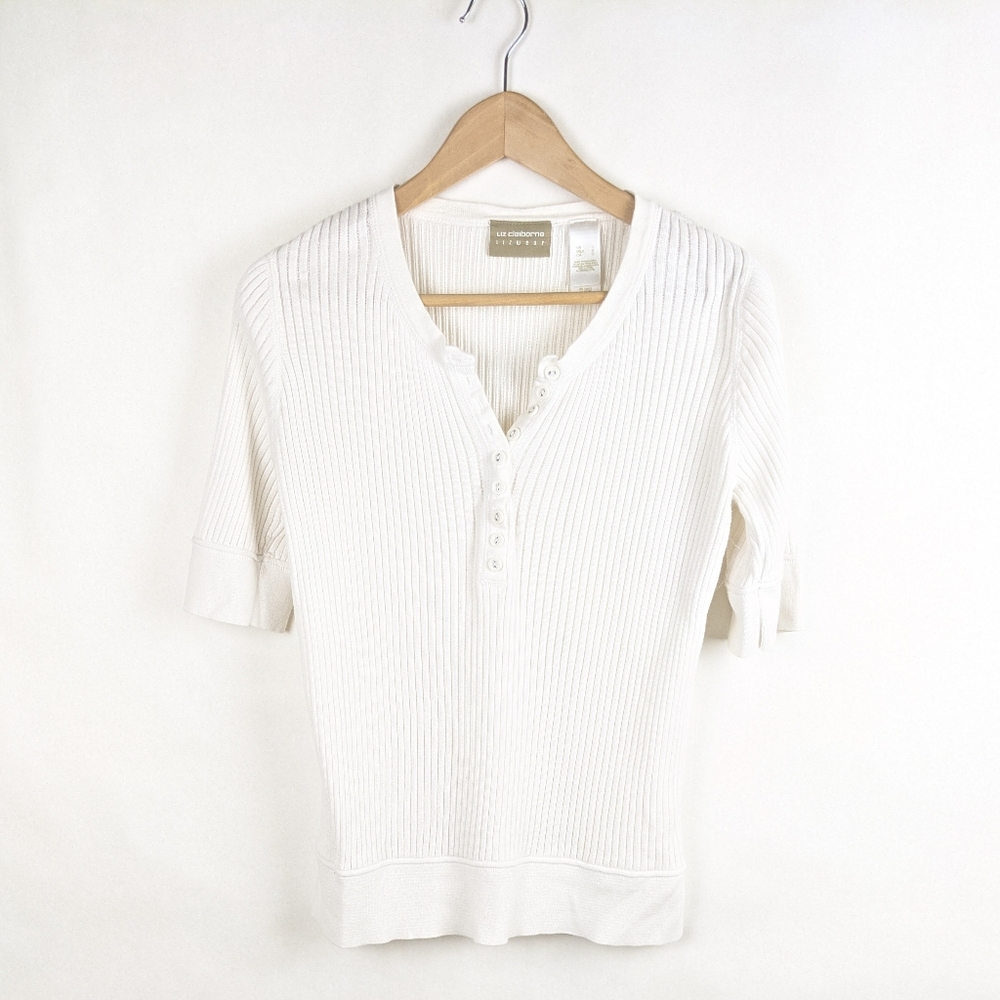 Liz claiborne ribbed shirt